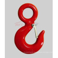 Hardware Rigging Eye Type Painted Red Alloy Hook with Latch